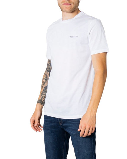 Armani Exchange White Cotton T-Shirt