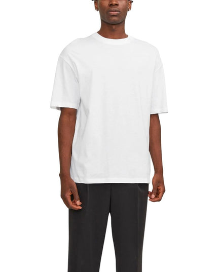 Jack Jones White Cotton T-Shirt