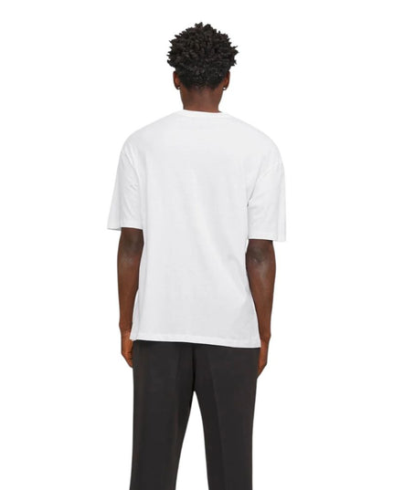 Jack Jones White Cotton T-Shirt