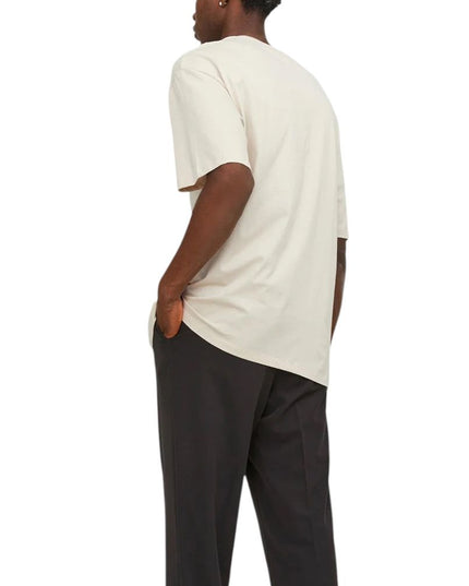 Jack Jones Beige Cotton T-Shirt