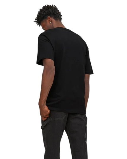 Jack Jones Black Cotton T-Shirt