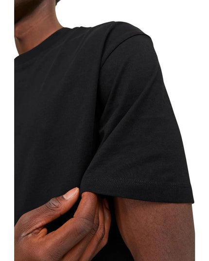 Jack Jones Black Cotton T-Shirt