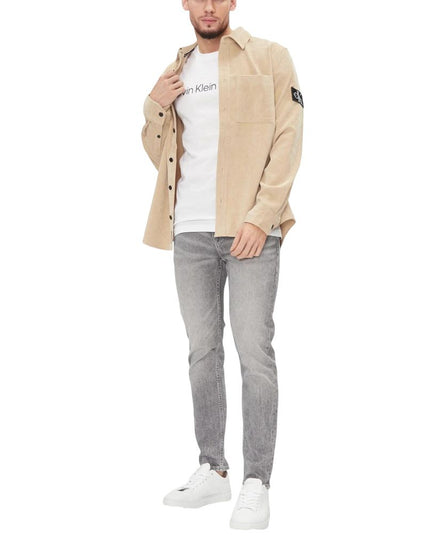 Calvin Klein Jeans White Cotton T-Shirt