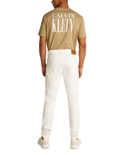 Calvin Klein Jeans White Cotton Skinny Jeans