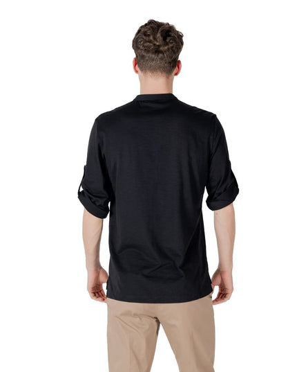Antony Morato Black Cotton Shortsleeve Shirt