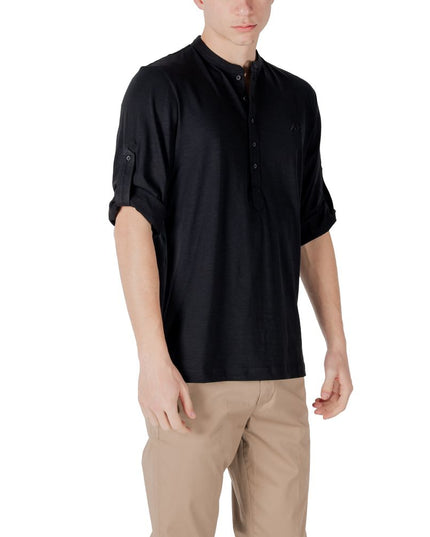 Antony Morato Black Cotton Shortsleeve Shirt