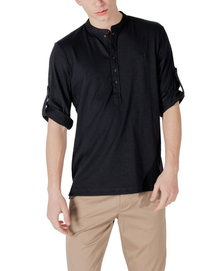 Antony Morato Black Cotton Shortsleeve Shirt