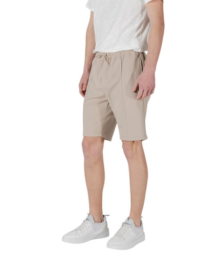 Antony Morato Beige Polyester Bermuda Shorts