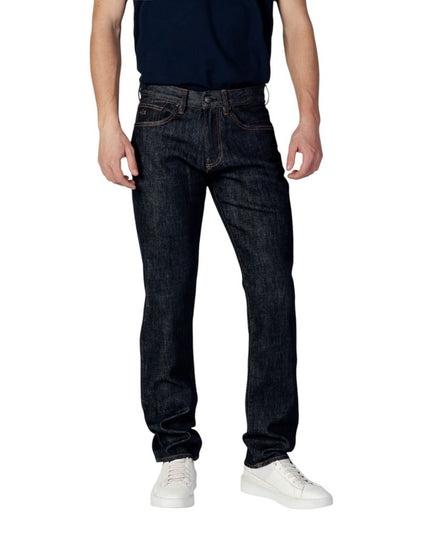 Armani Exchange Blue Polyester Skinny Jeans