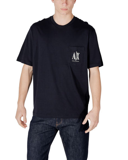 Armani Exchange Blue Cotton Sportswear