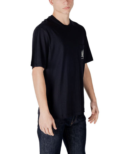 Armani Exchange Blue Cotton Sportswear