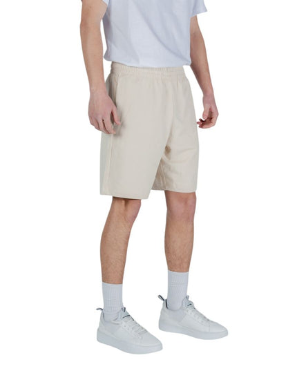 EA7 Emporio Armani Beige Cotton Bermuda Shorts