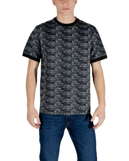 EA7 Emporio Armani Black Cotton Sportswear