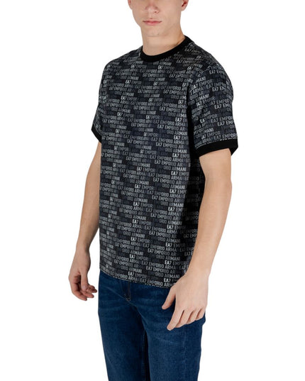 EA7 Emporio Armani Black Cotton Sportswear