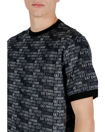 EA7 Emporio Armani Black Cotton Sportswear