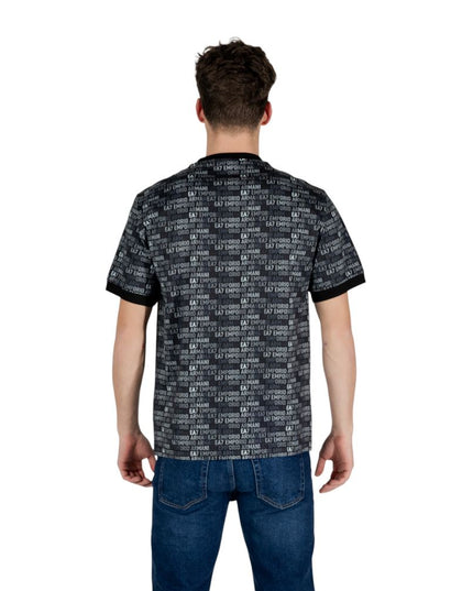 EA7 Emporio Armani Black Cotton Sportswear
