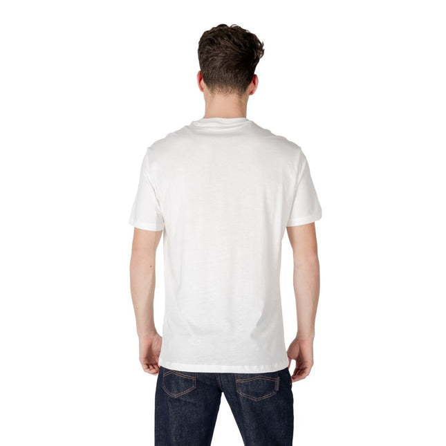 Armani Exchange Cream Cotton T-Shirt