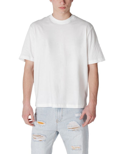Armani Exchange White Cotton T-Shirt