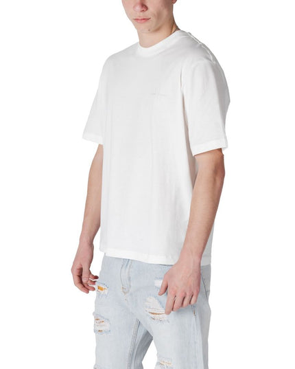 Armani Exchange White Cotton T-Shirt
