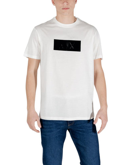 Armani Exchange White Cotton T-Shirt
