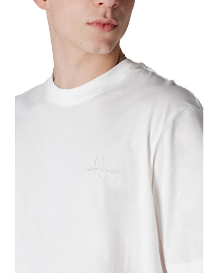 Armani Exchange White Cotton T-Shirt