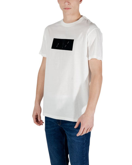 Armani Exchange White Cotton T-Shirt