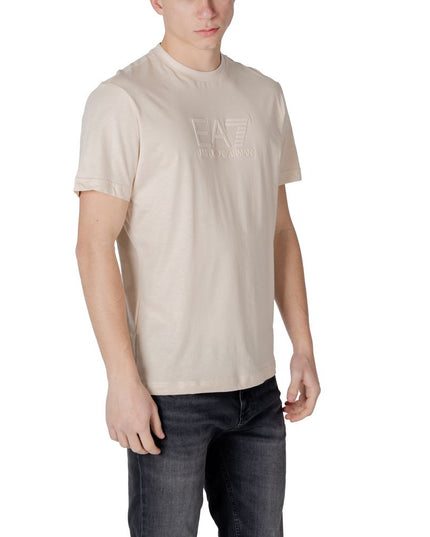 EA7 Emporio Armani White Cotton Polo Shirt