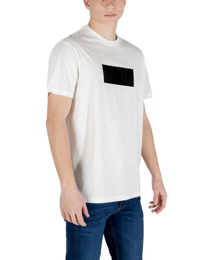 Armani Exchange White Cotton T-Shirt