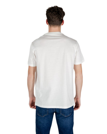 Armani Exchange White Cotton T-Shirt