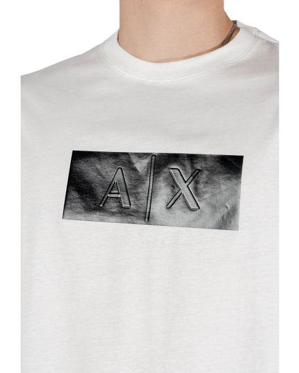 Armani Exchange White Cotton T-Shirt