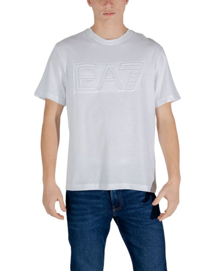 EA7 Emporio Armani White Cotton T-Shirt
