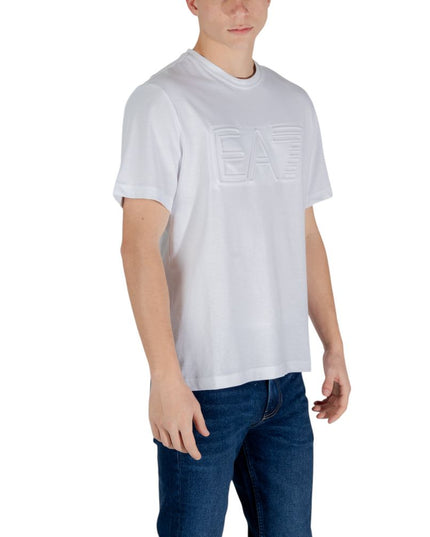 EA7 Emporio Armani White Cotton T-Shirt