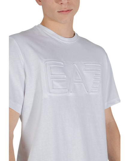EA7 Emporio Armani White Cotton T-Shirt