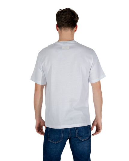 EA7 Emporio Armani White Cotton T-Shirt