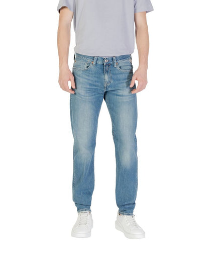 Replay Blue Cotton Skinny Jeans