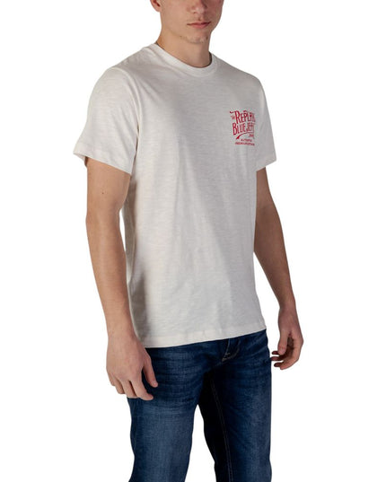 Replay Cream Cotton T-Shirt