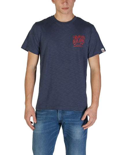 Replay Blue Cotton T-Shirt