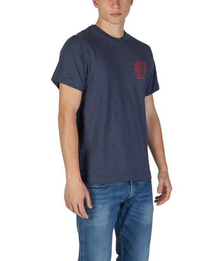 Replay Blue Cotton T-Shirt