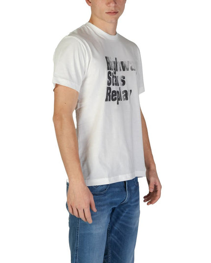 Replay White Cotton T-Shirt