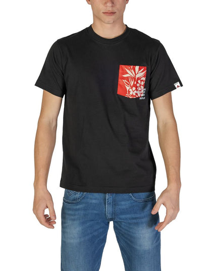 Replay Black Cotton T-Shirt