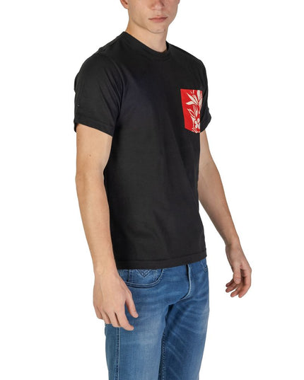 Replay Black Cotton T-Shirt