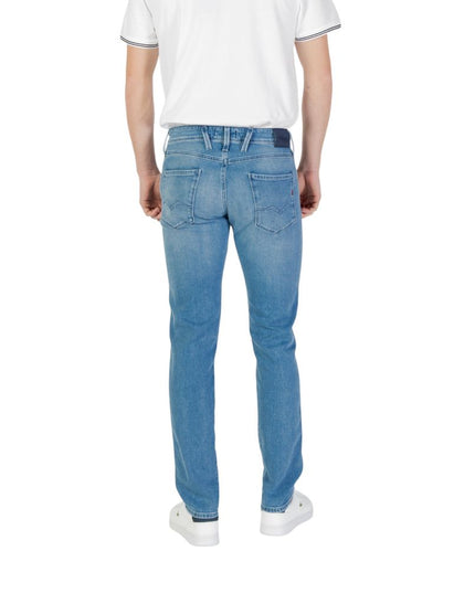 Replay Blue Cotton Skinny Jeans