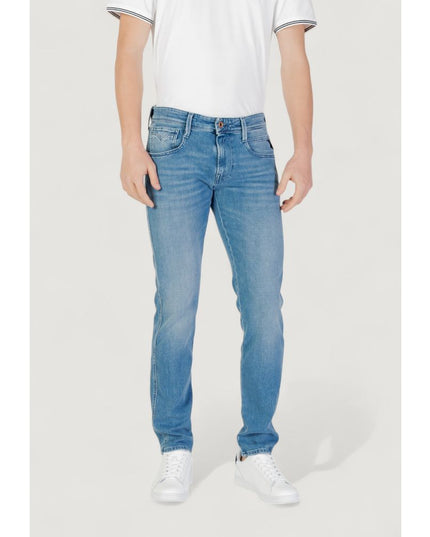 Replay Blue Cotton Skinny Jeans