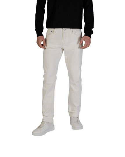 Jack Jones White Cotton Skinny Jeans