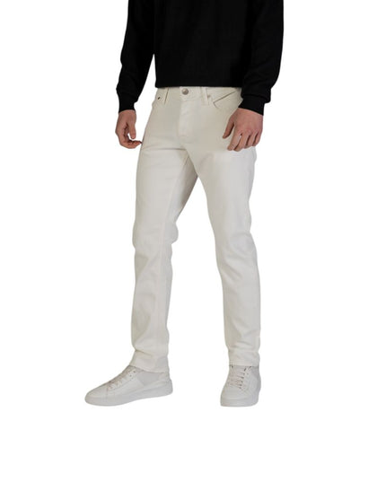 Jack Jones White Cotton Skinny Jeans