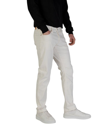 Jack Jones White Cotton Skinny Jeans