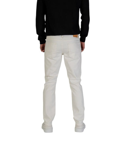 Jack Jones White Cotton Skinny Jeans