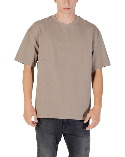 Gianni Lupo Beige Cotton T-Shirt