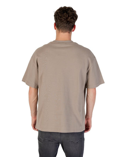 Gianni Lupo Beige Cotton T-Shirt