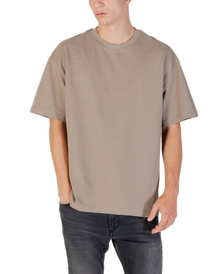 Gianni Lupo Beige Cotton T-Shirt